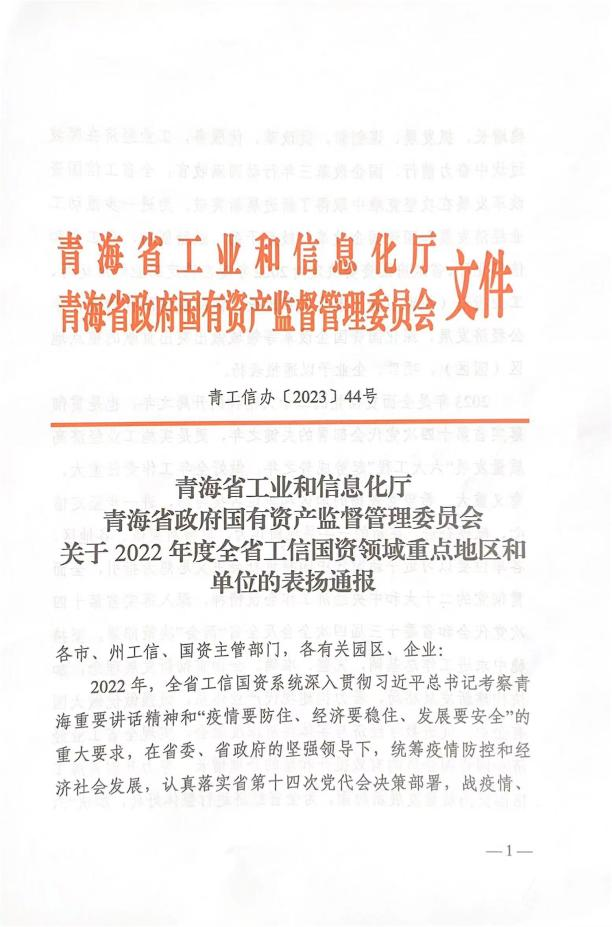 省物產(chǎn)集團榮獲“2022年度深化國企改革重點企業(yè)”榮譽稱號